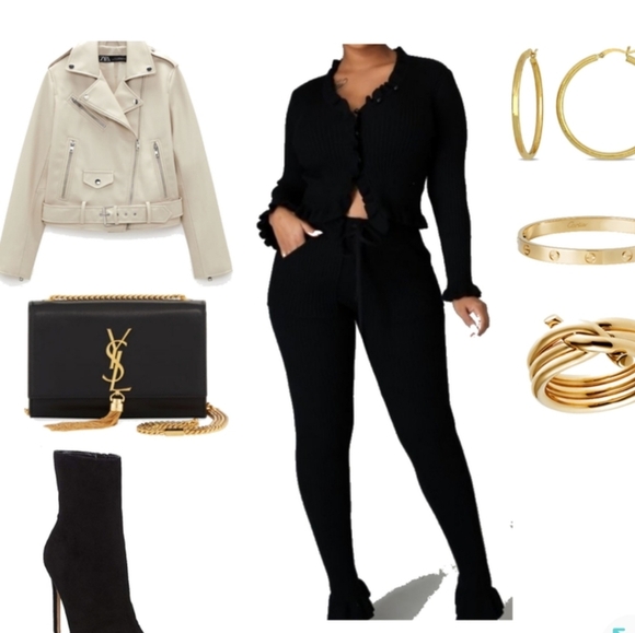 Zara NWOTs Faux Leather Moto Jacket - Picture 7 of 11